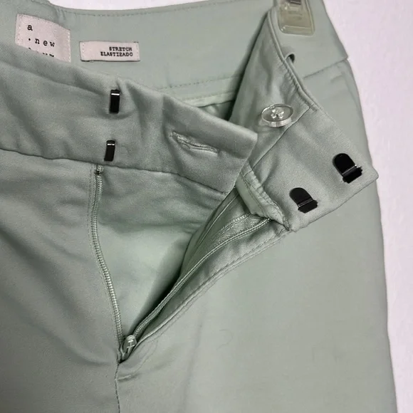 A New Day Sea-foam Green Stretch Ankle Crop Pants 2 - Picture 14 of 16